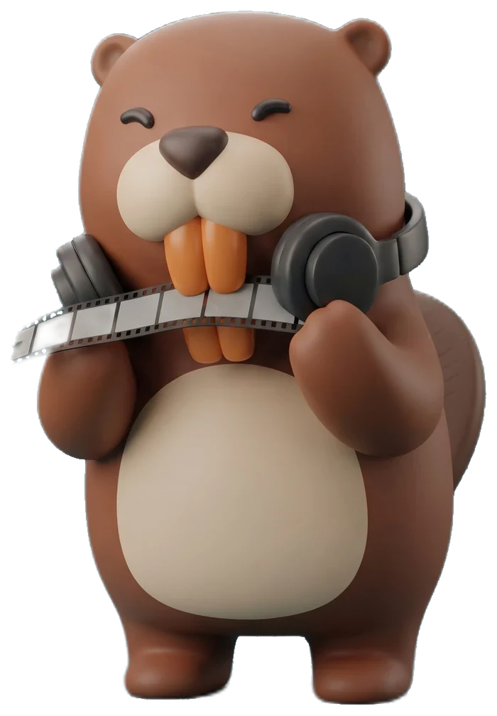 Birch biting through a strip of film